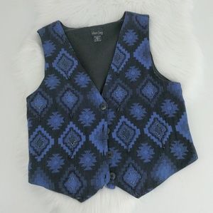 Lemon Grass | Bohemian Aztec Vest Size Large